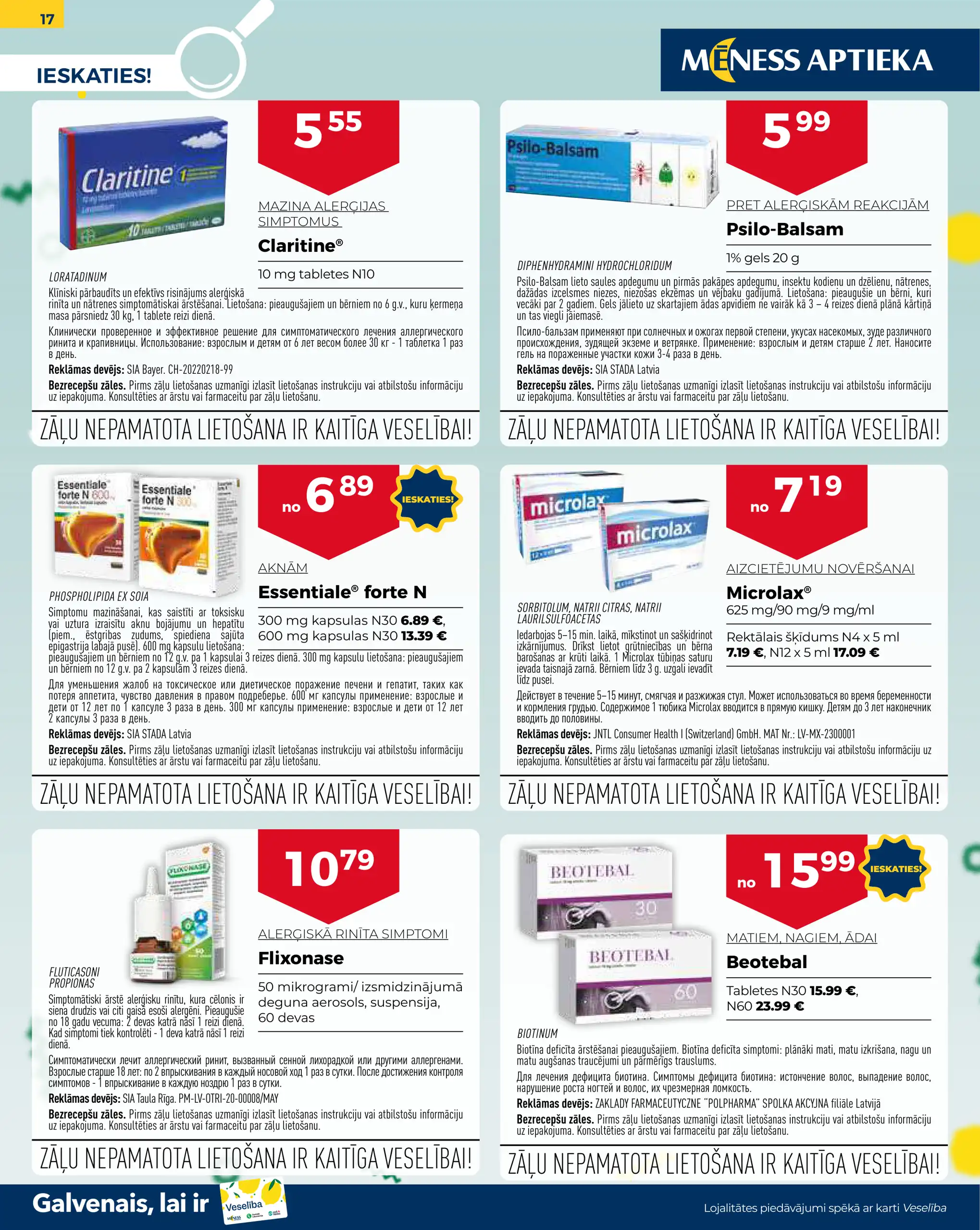 Mēness aptieka Akcijas Buklets un Īpašie Piedāvājumi - VisiBukleti.lv