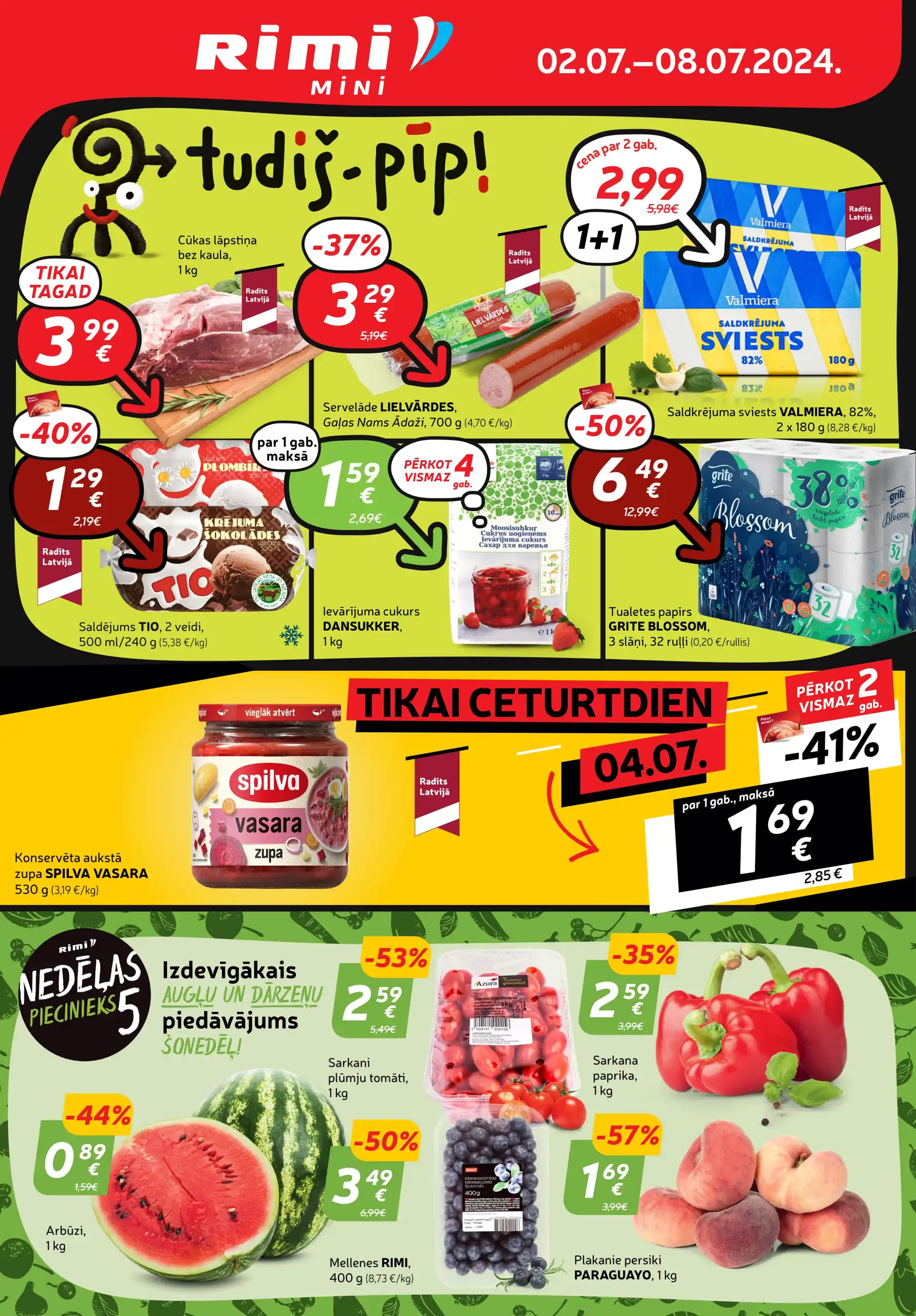 Mini Rimi Rimi Akcijas un Piedāvājumi: Nedēļas Bukleti - VisiBukleti.lv