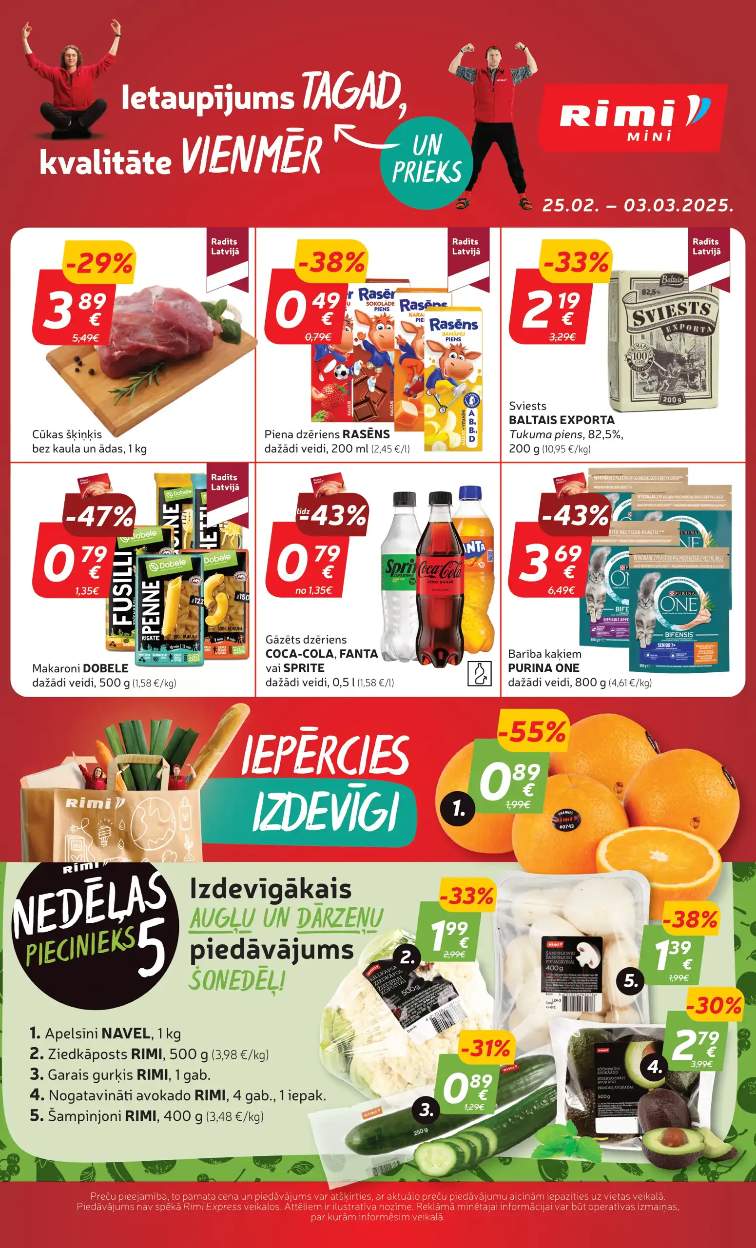 Mini Rimi Elemental Rimi Akcijas un Piedāvājumi: Nedēļas Bukleti - VisiBukleti.lv