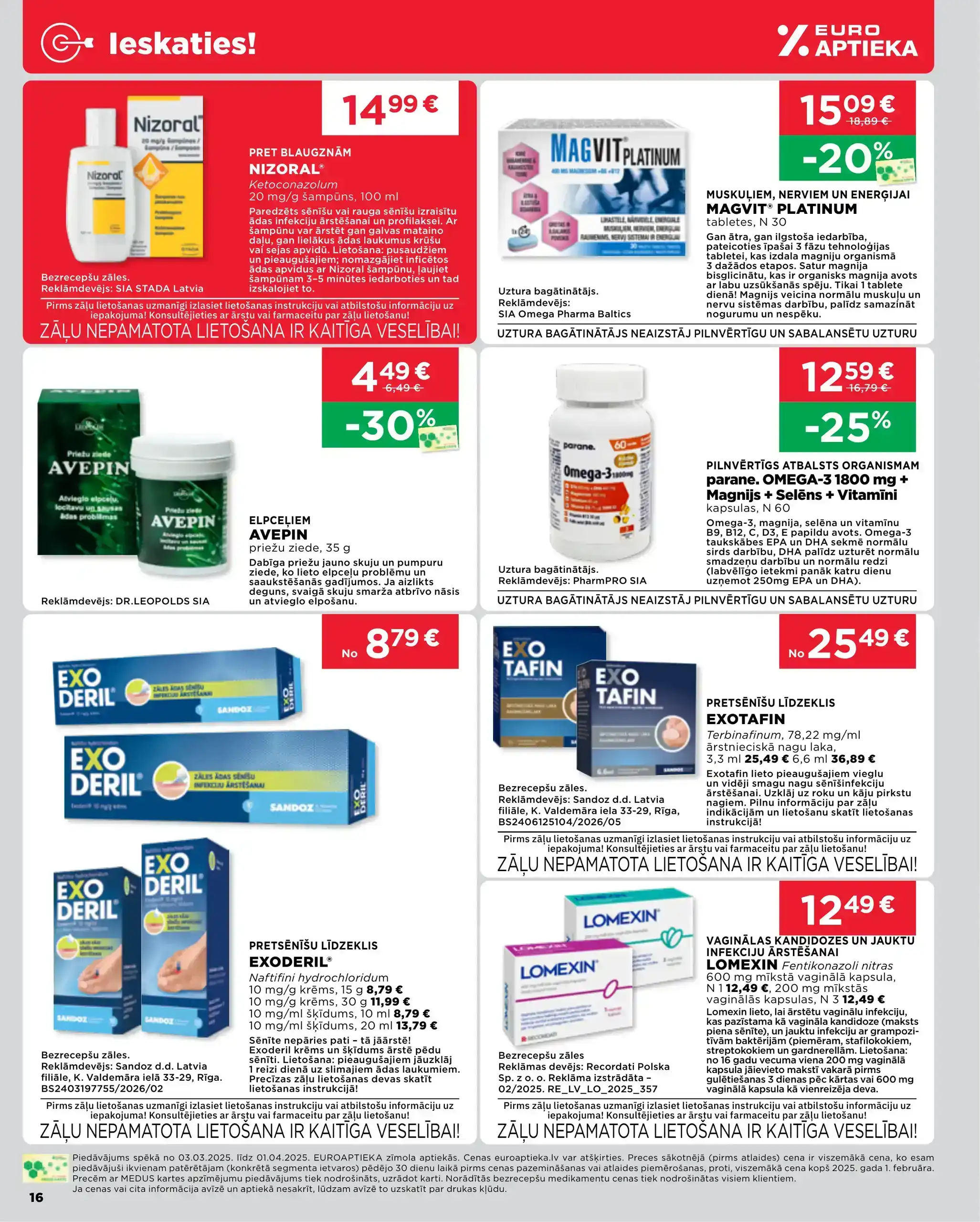 EUROAPTIEKA 03-03-2025-01-04-2025 Page 16
