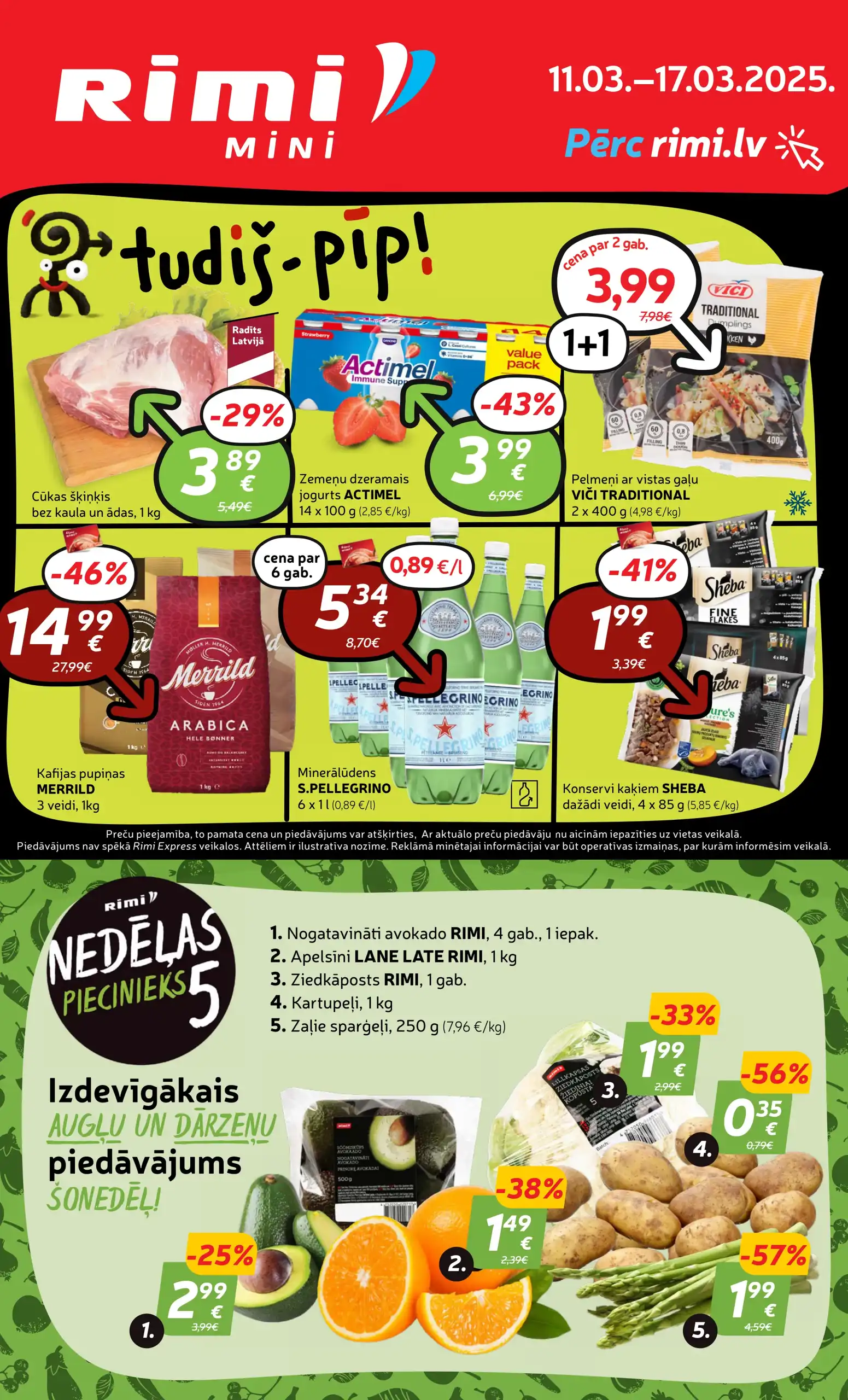 Mini Rimi Rimi Akcijas un Piedāvājumi: Nedēļas Bukleti - VisiBukleti.lv