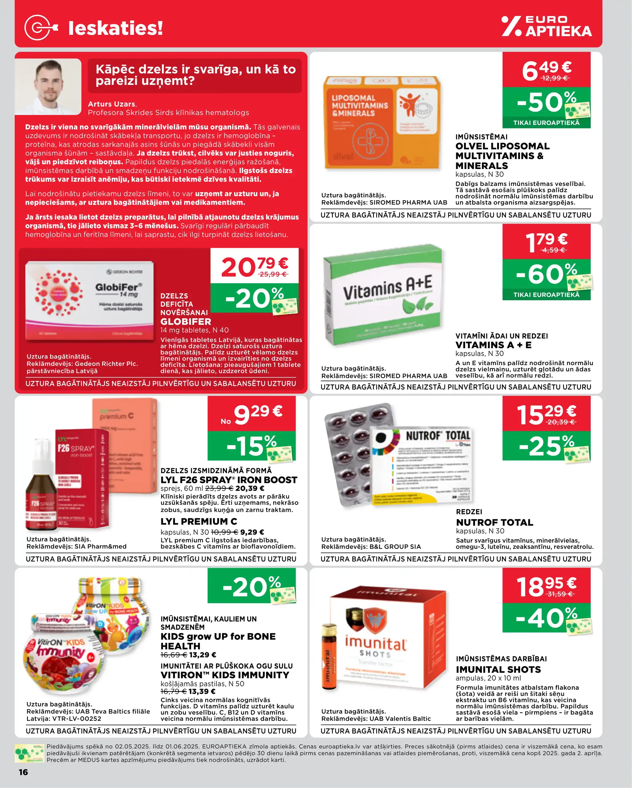EUROAPTIEKA 02-05-2025-01-06-2025 Page 16
