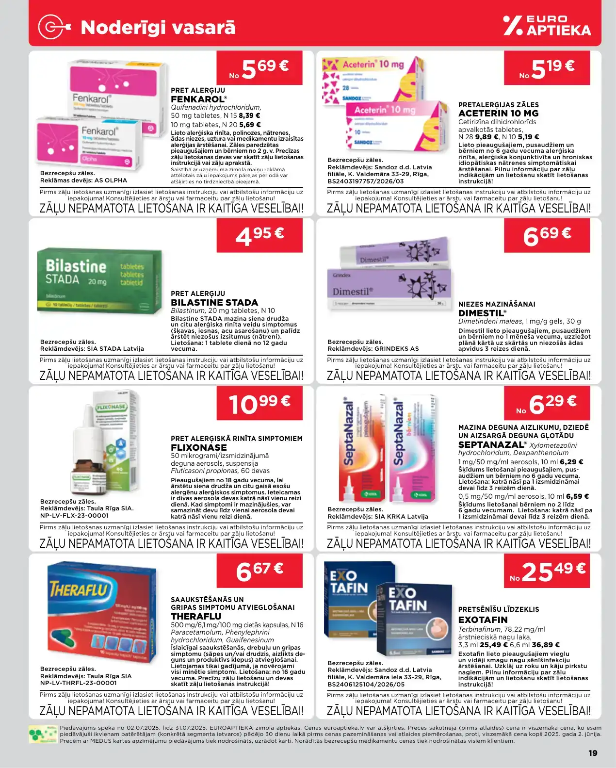 EUROAPTIEKA 02-07-2025-31-07-2025 Page 19