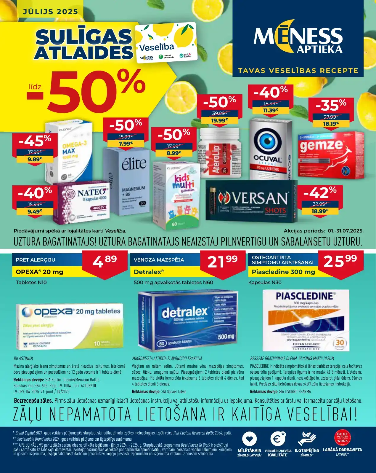 Mēness aptieka Akcijas Buklets un Īpašie Piedāvājumi - VisiBukleti.lv