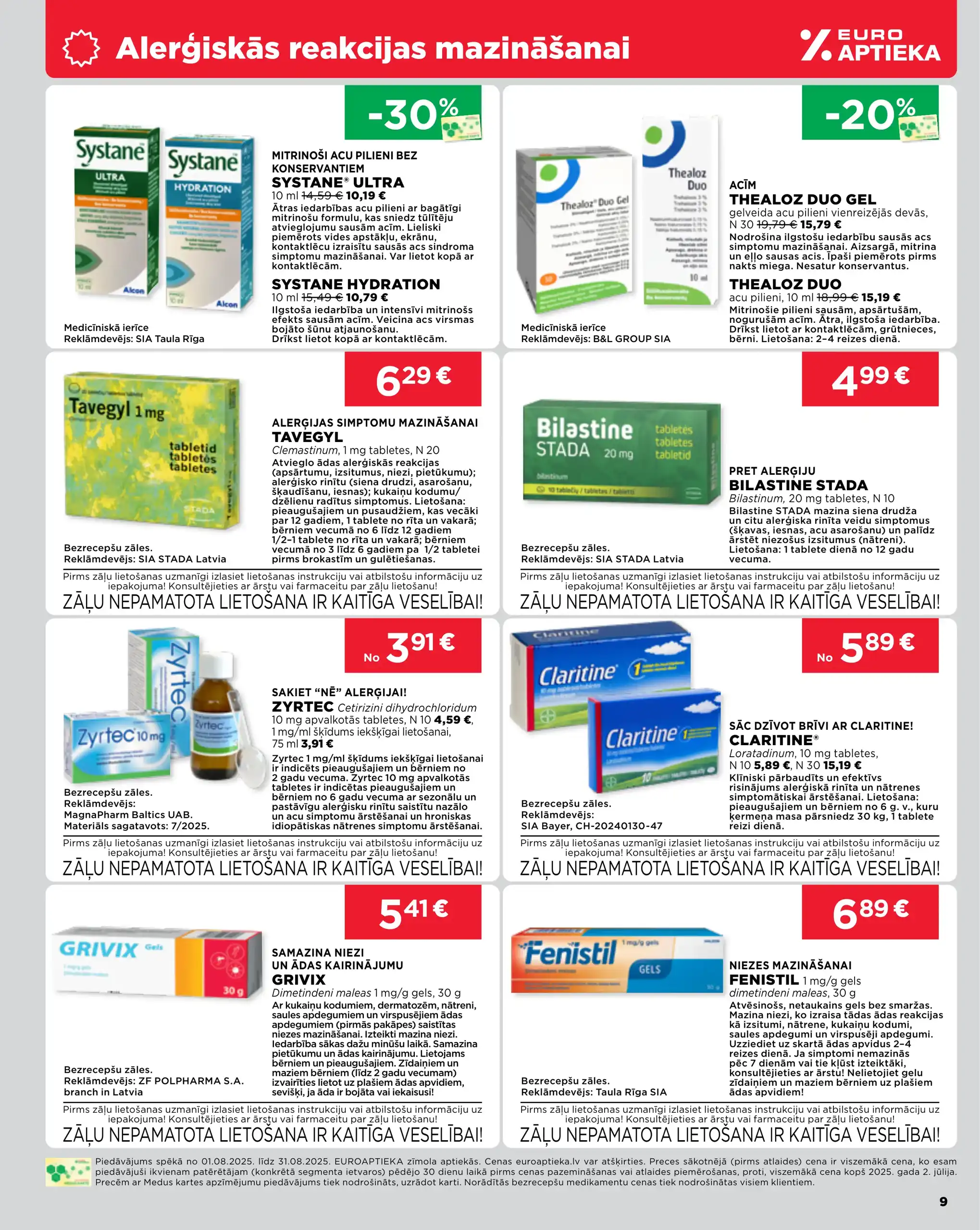 EUROAPTIEKA 01-08-2025-31-08-2025 Page 9