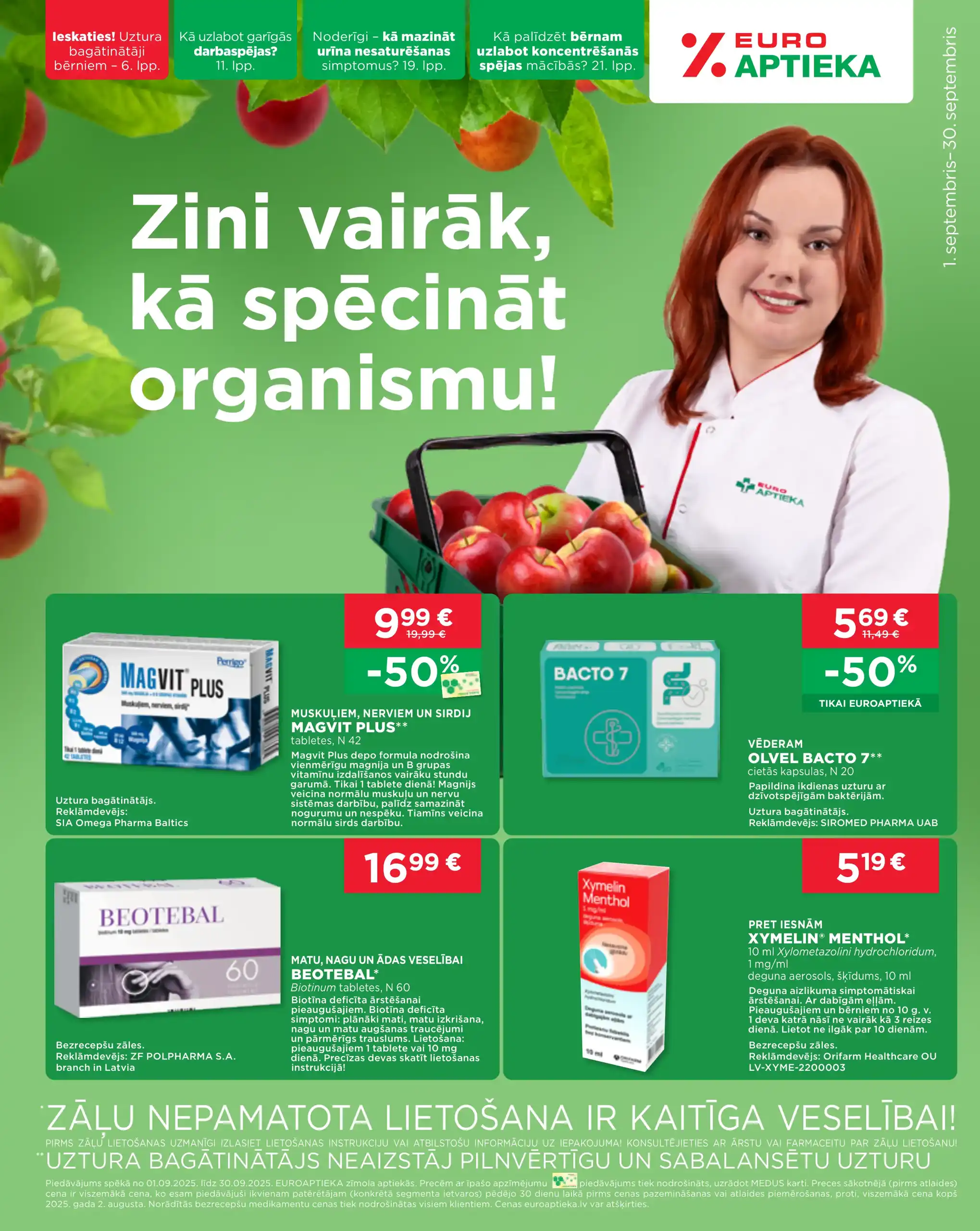EUROAPTIEKA 01-09-2025-30-09-2025 Page 1