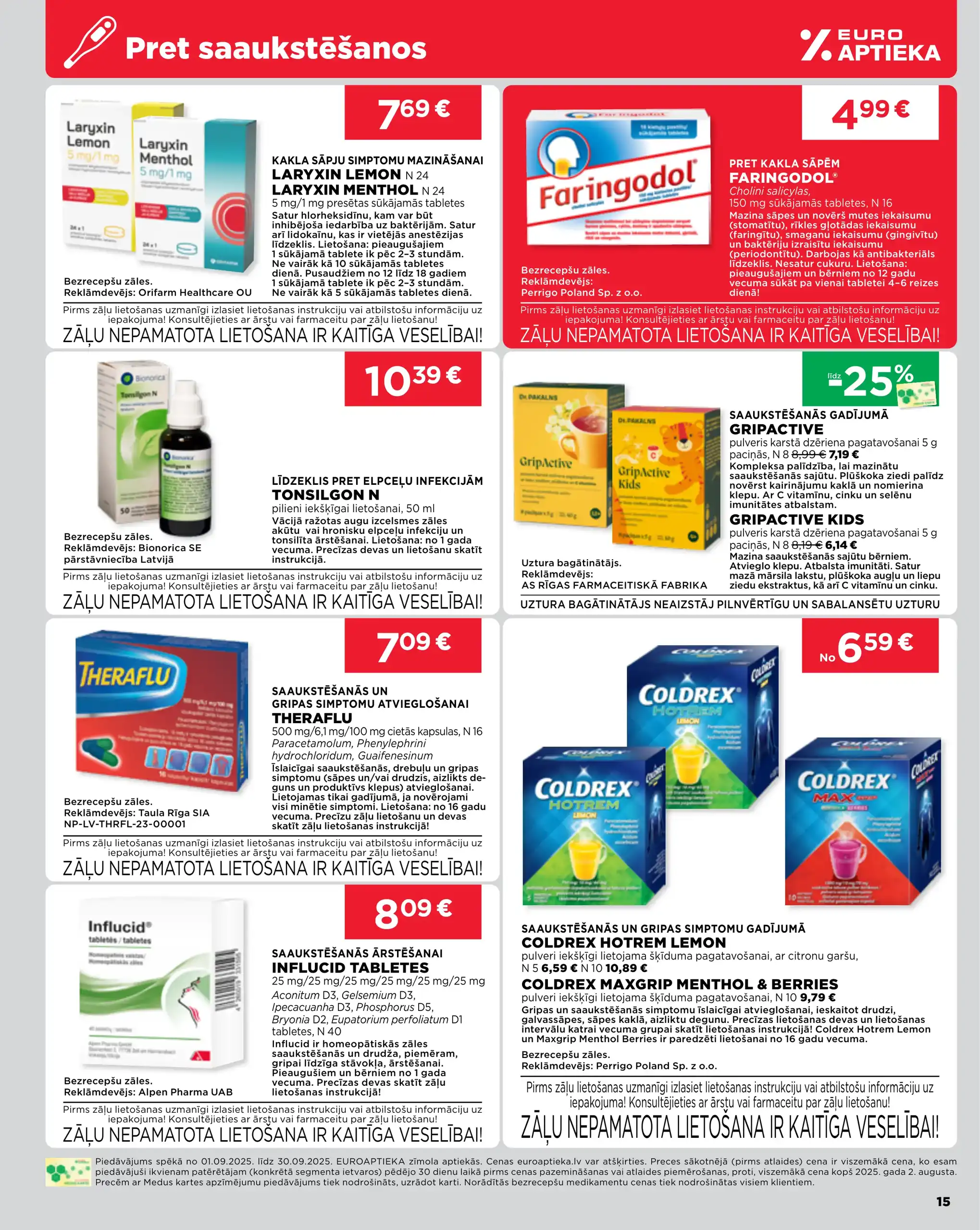 EUROAPTIEKA 01-09-2025-30-09-2025 Page 15