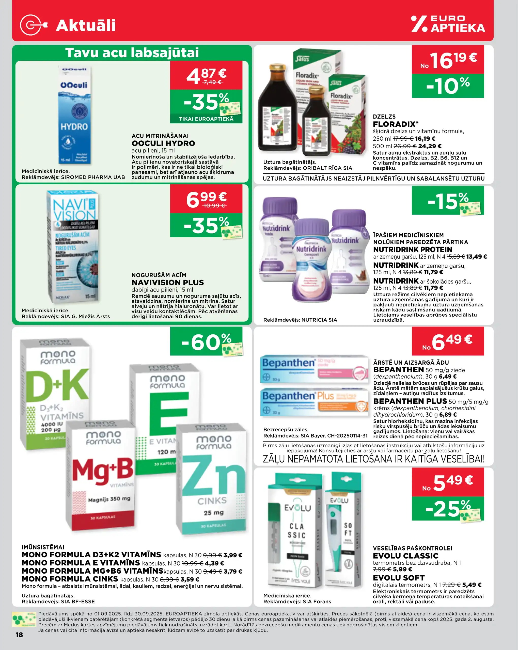 EUROAPTIEKA 01-09-2025-30-09-2025 Page 18