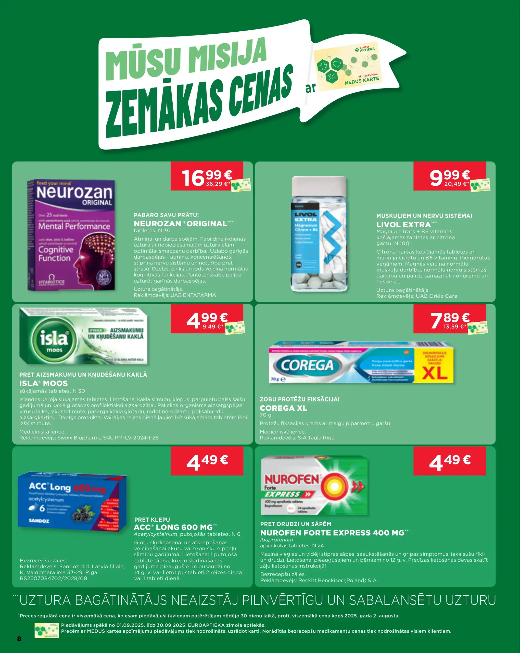 EUROAPTIEKA 01-09-2025-30-09-2025 Page 8