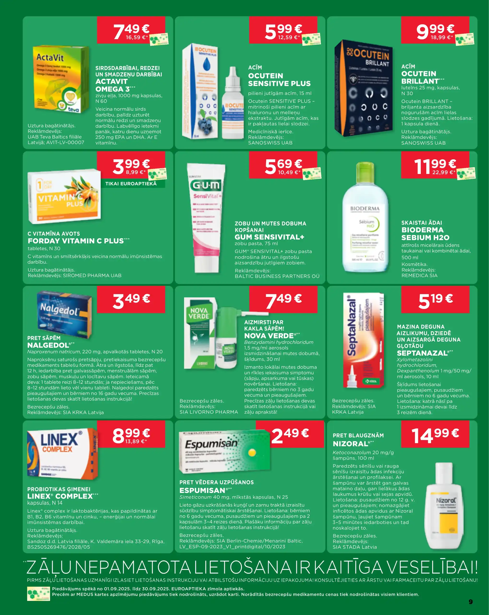 EUROAPTIEKA 01-09-2025-30-09-2025 Page 9