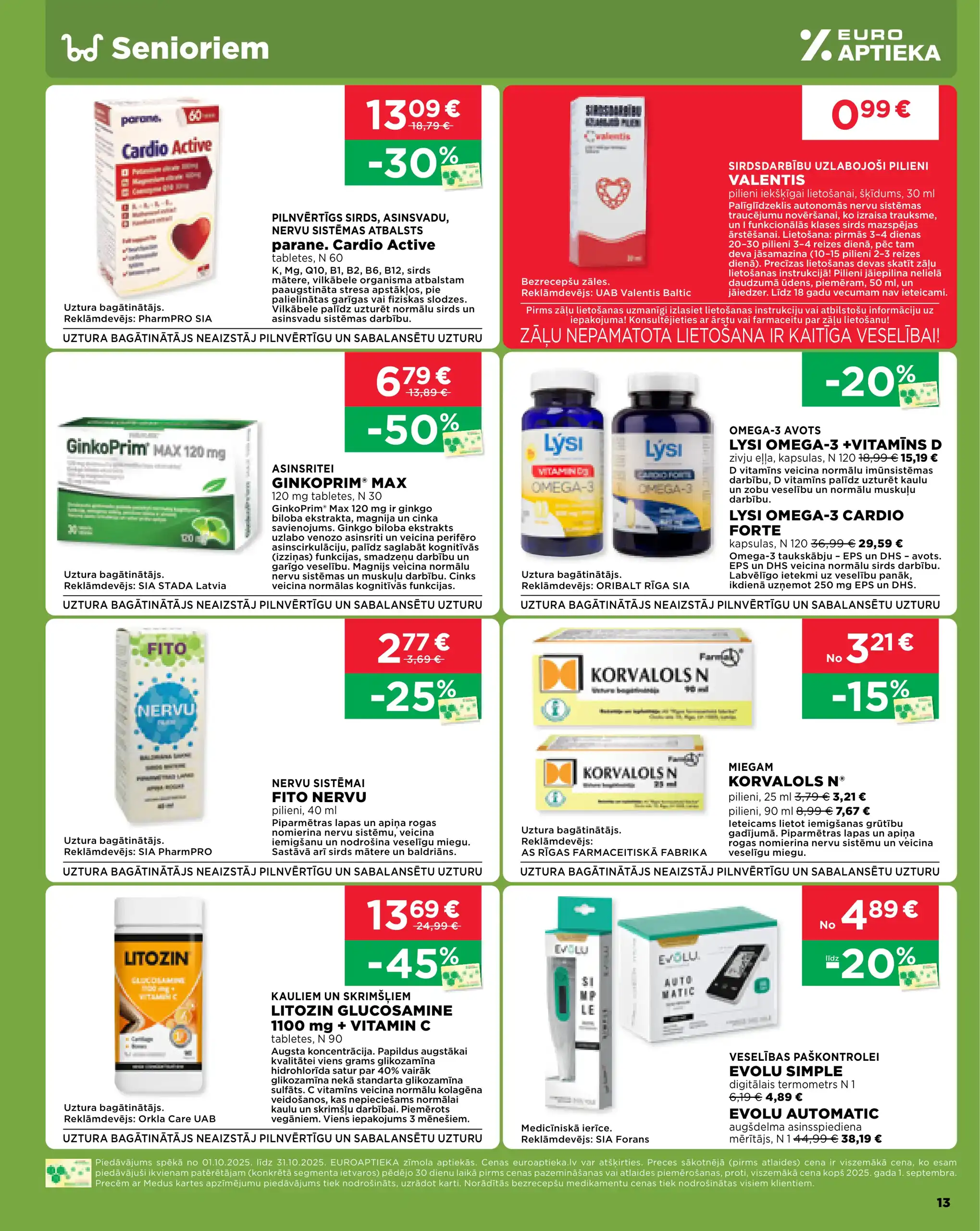 EUROAPTIEKA 01-10-2025-31-10-2025 Page 13