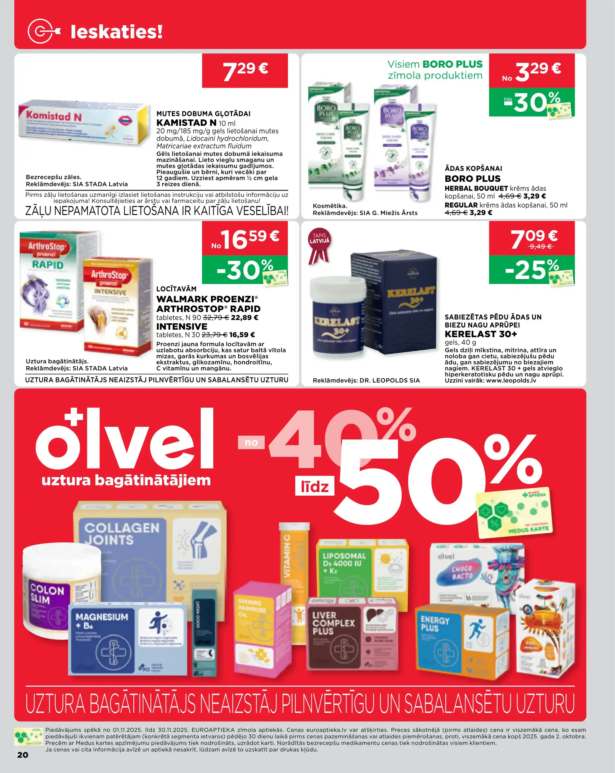 EUROAPTIEKA 01-11-2025-30-11-2025 Page 20