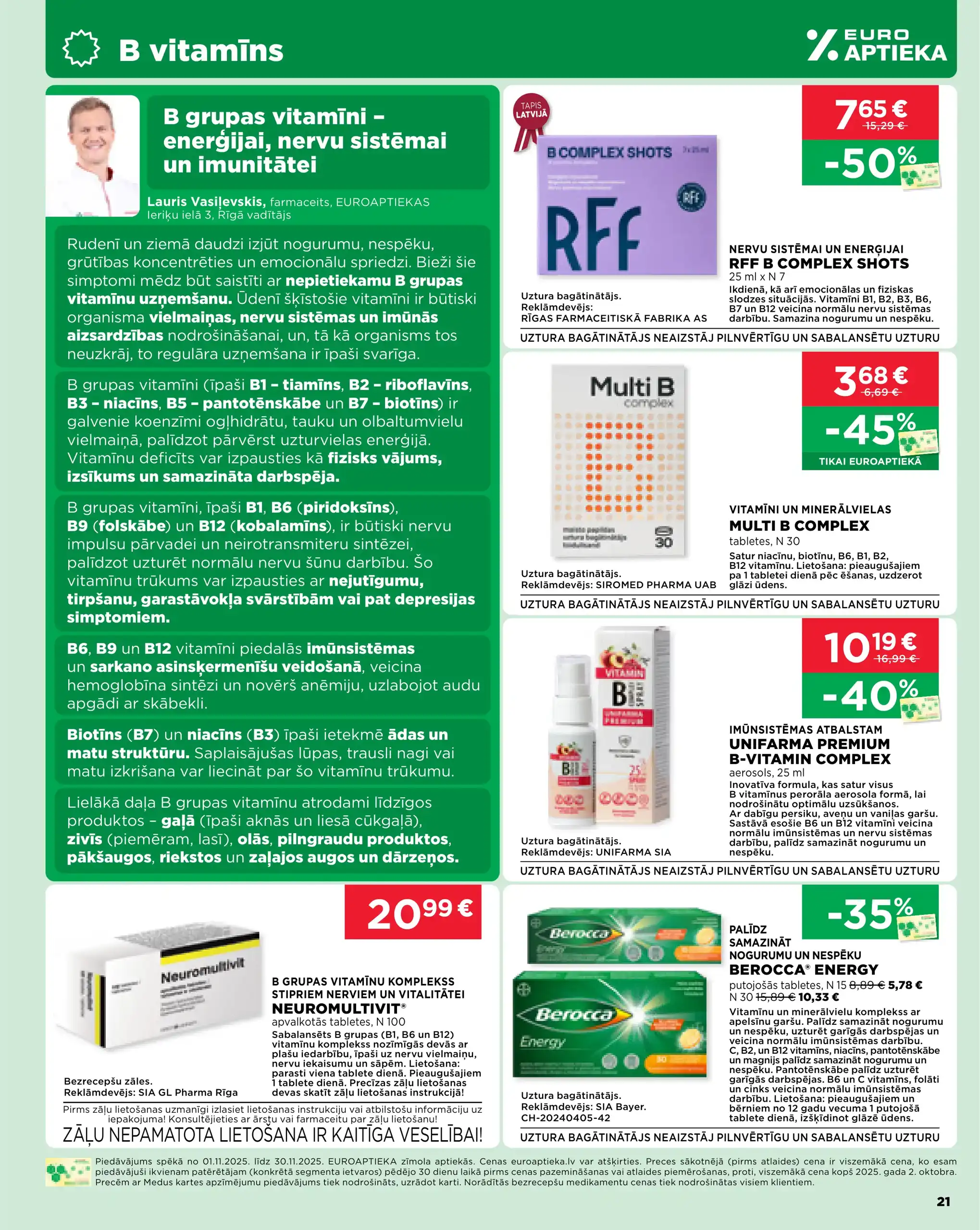 EUROAPTIEKA 01-11-2025-30-11-2025 Page 21