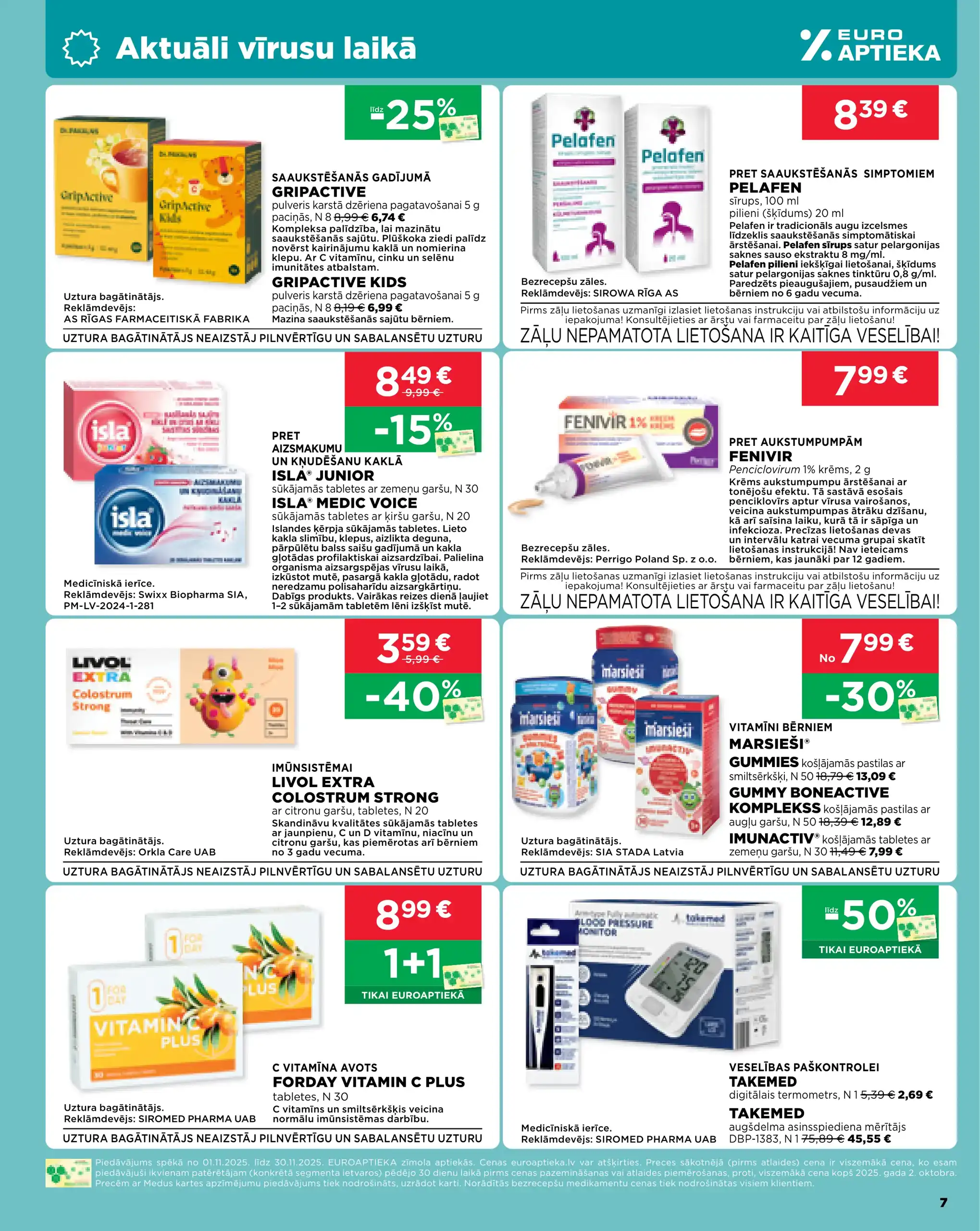 EUROAPTIEKA 01-11-2025-30-11-2025 Page 7