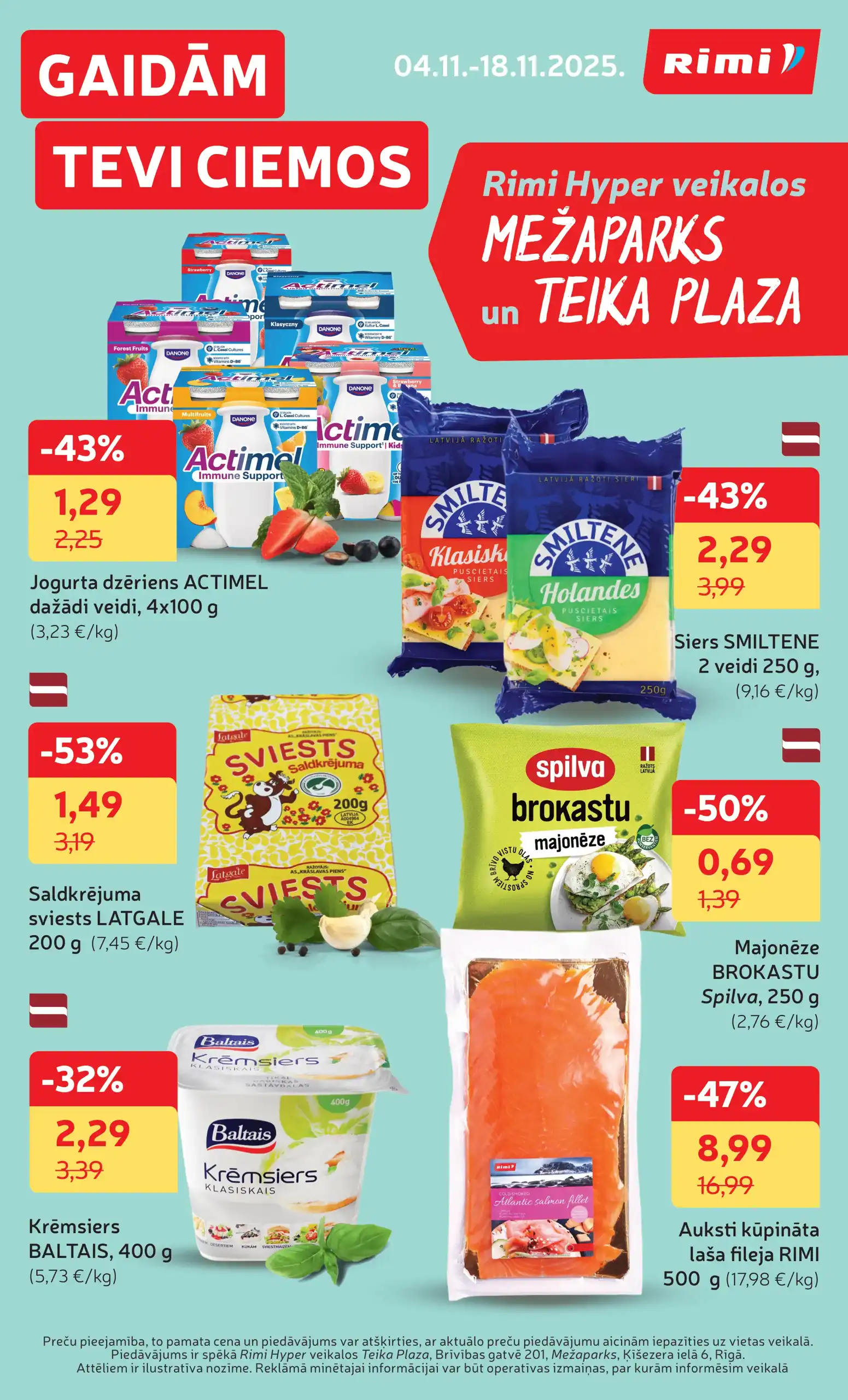 Rimi Hyper Teika Plaza un Mežaparks 04-11-2025-18-11-2025 Page 1