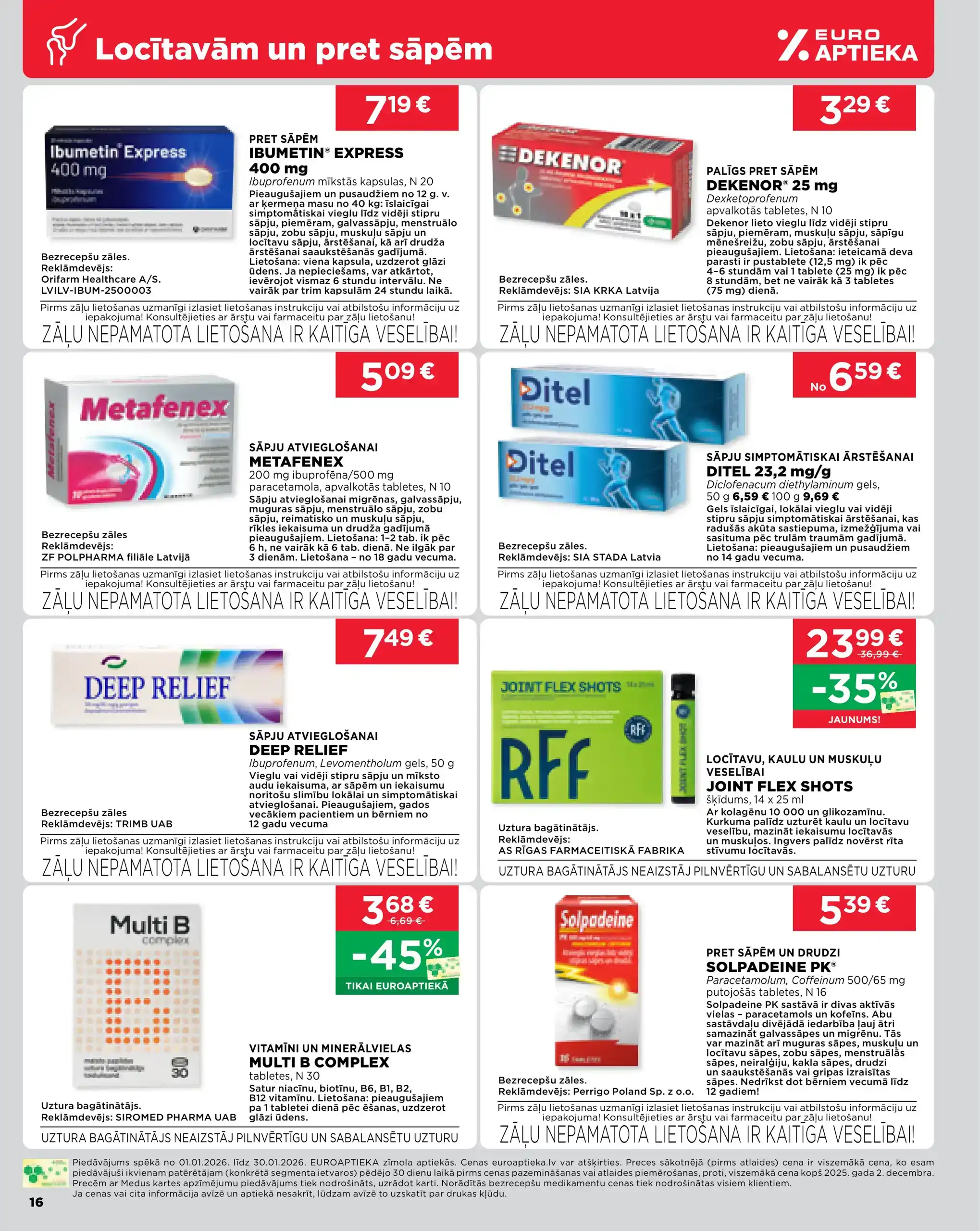 EUROAPTIEKA 01-01-2026-30-01-2026 Page 16