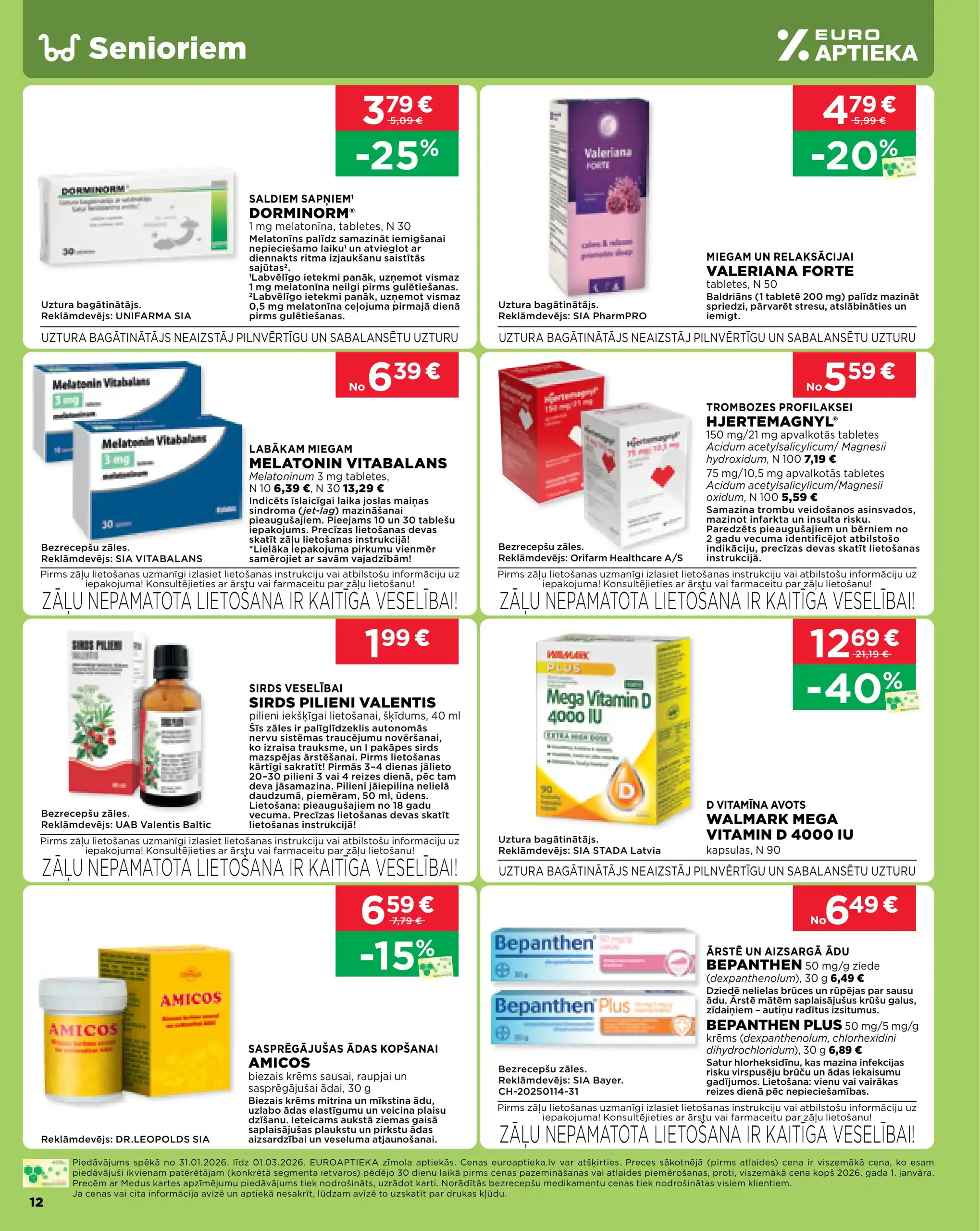 EUROAPTIEKA 31-01-2026-01-03-2026 Page 12