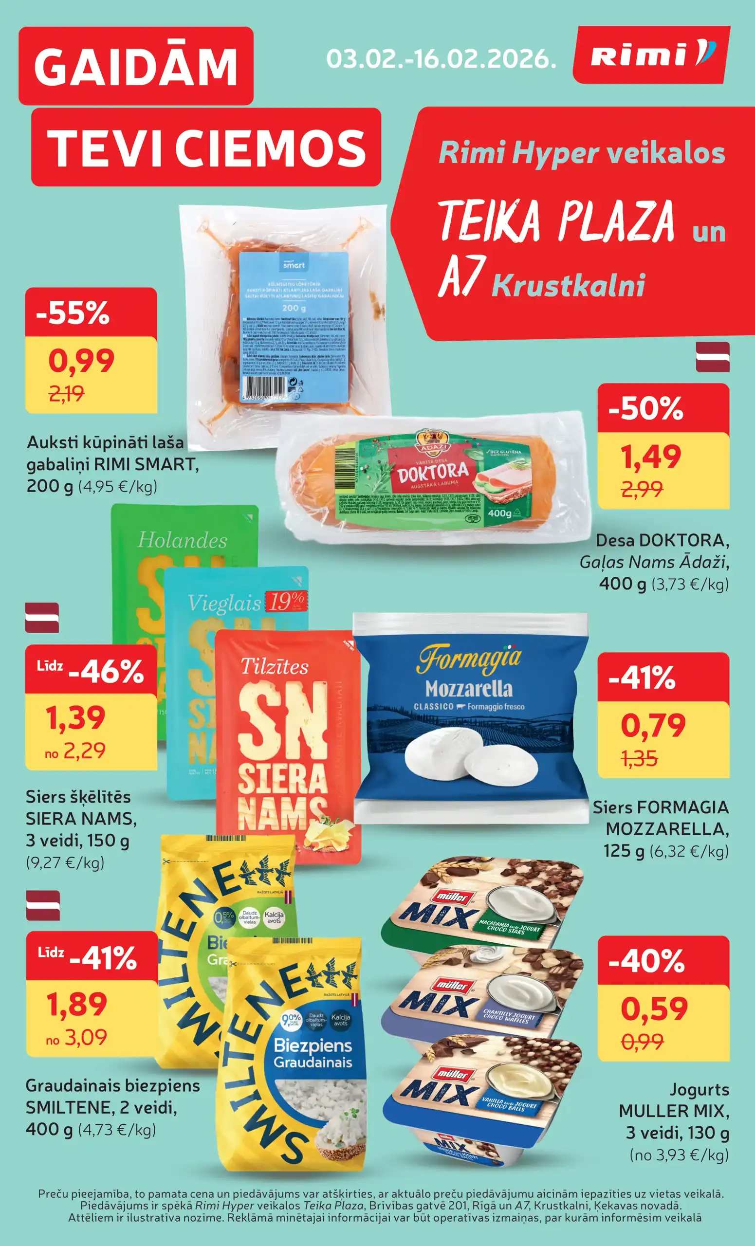 Rimi Hyper Teika Plaza un Mežaparks 03-02-2026-16-02-2026 Page 1