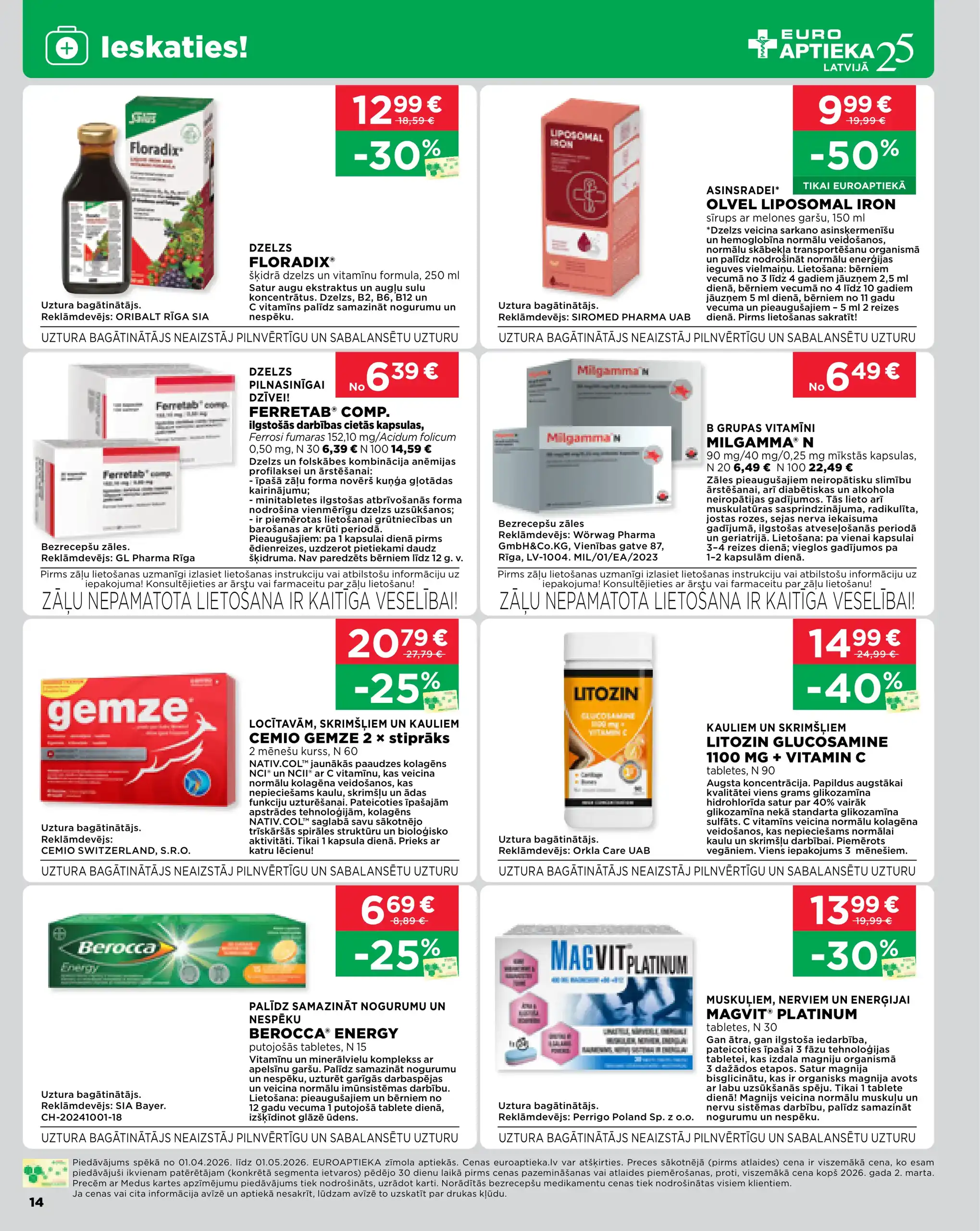 EUROAPTIEKA 01-04-2026-01-05-2026 Page 14