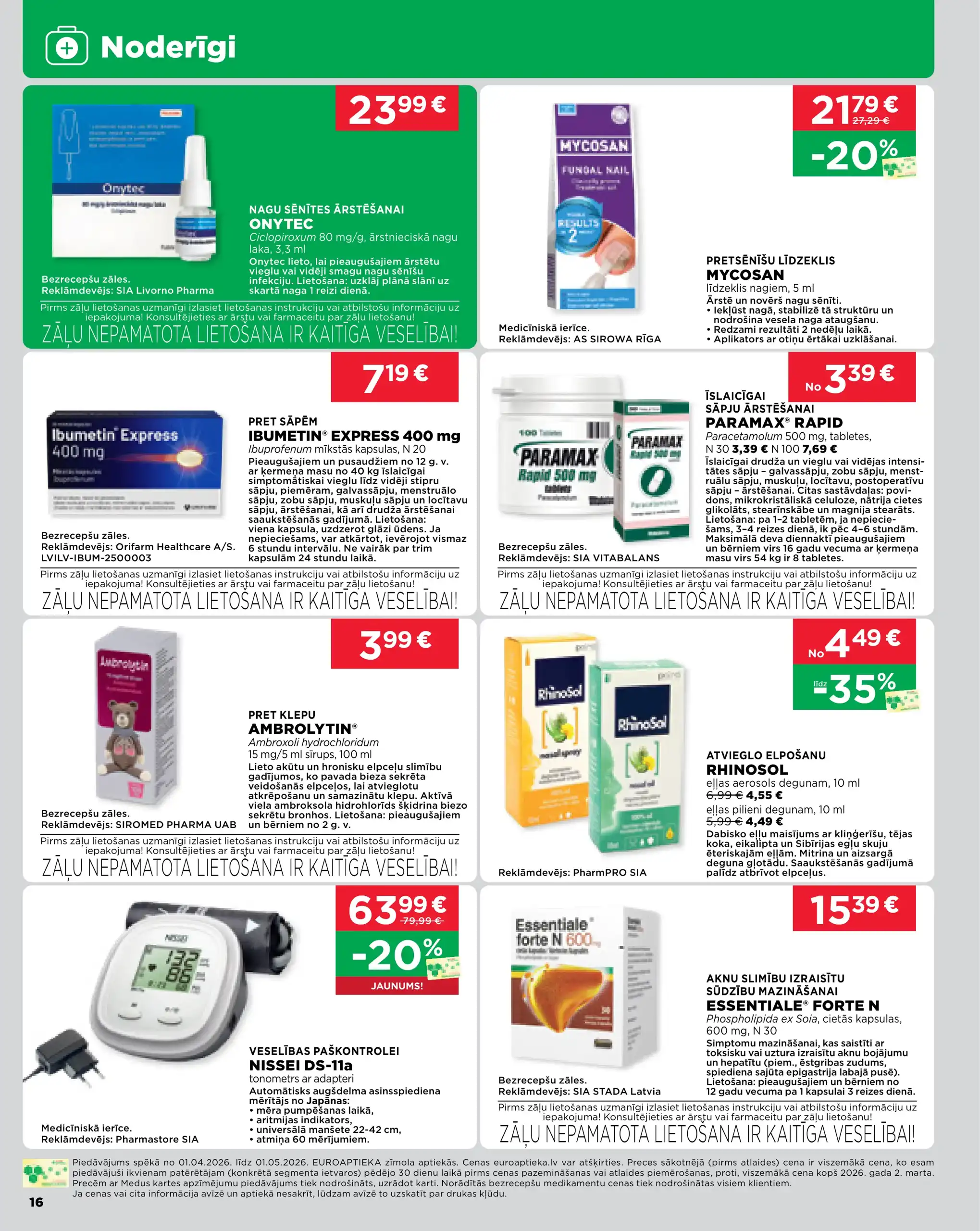 EUROAPTIEKA 01-04-2026-01-05-2026 Page 16
