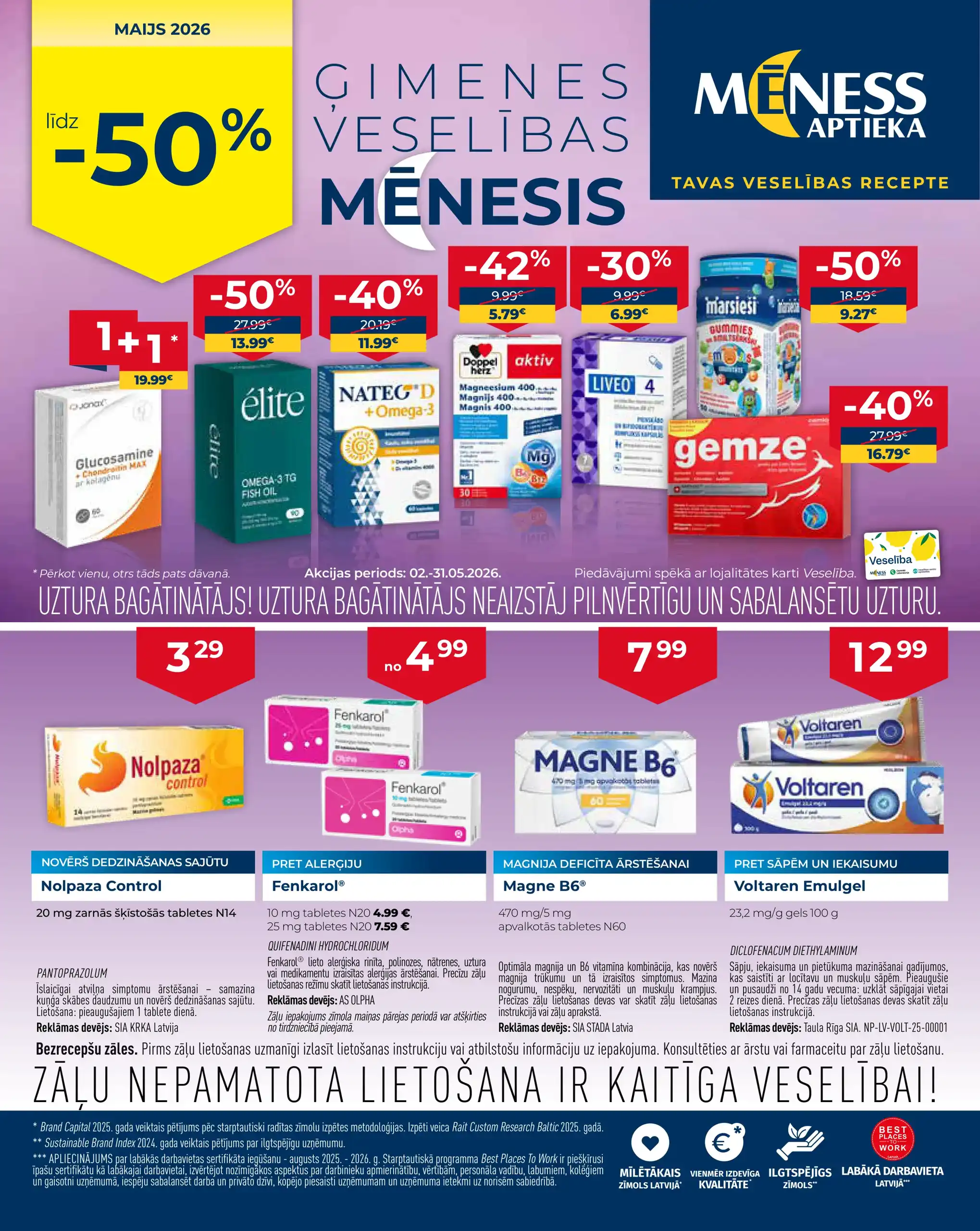 Mēness Aptieka 01-05-2026-31-05-2026 Page 1